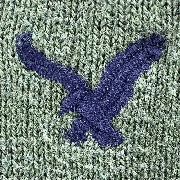 American Eagle Outfitters V-Neck Sweater Hunter Green Size XS - Picture 3 of 5